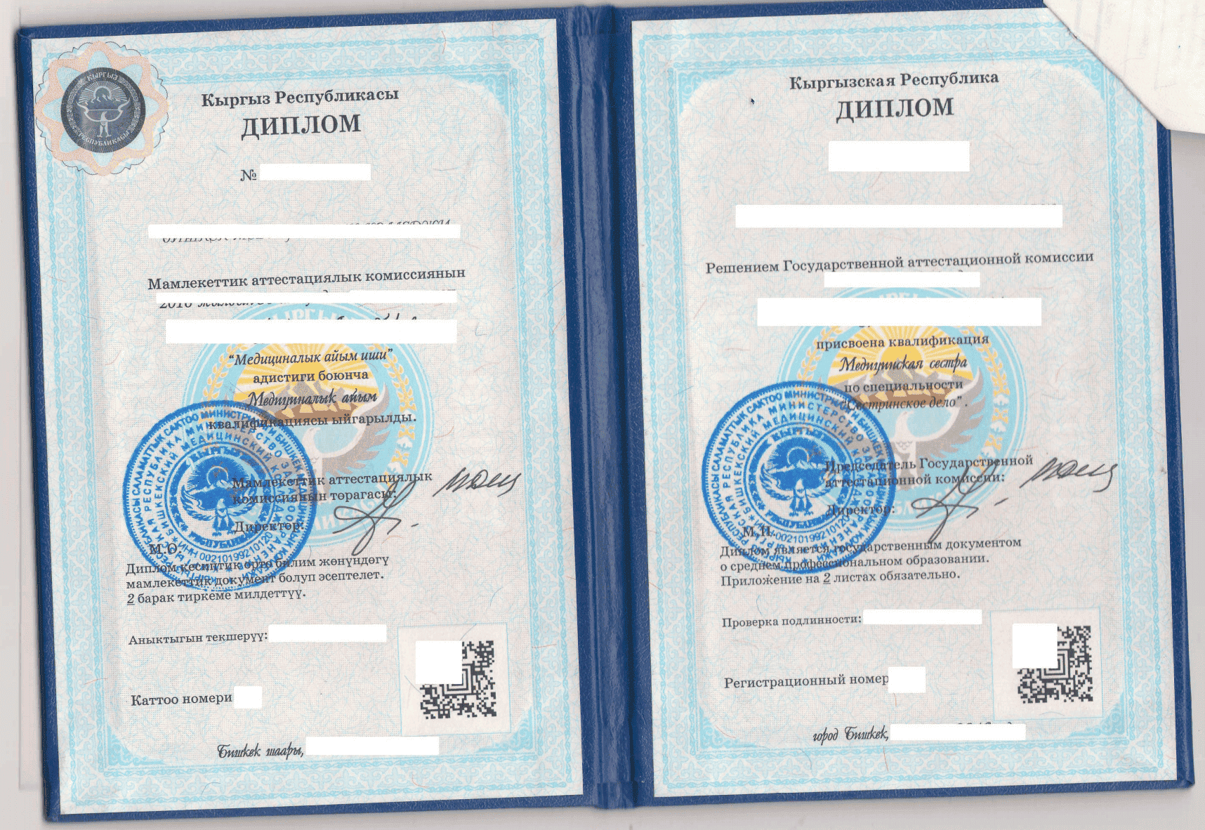 吉尔吉斯斯坦毕业证