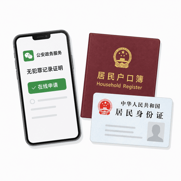 中国公民申请无犯罪记录证明所需材料